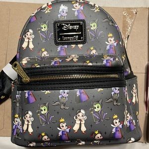 New Loungefly villains youth mini backpack